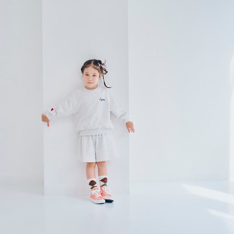 時尚長袖上衣短褲套裝 90/100/110/120/130/140/150cm 女童款