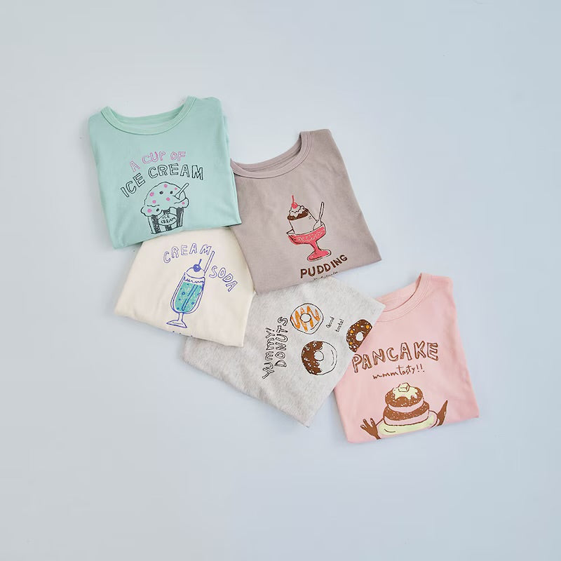 七分袖T恤5件套裝 80/90/100/110/120/130cm 女童款/男童款