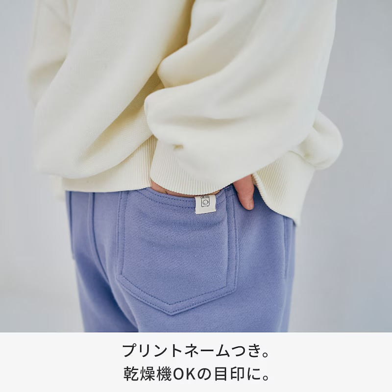 薄抓毛刺繡logo運動褲 100/110/120/130/140/150cm 女童款