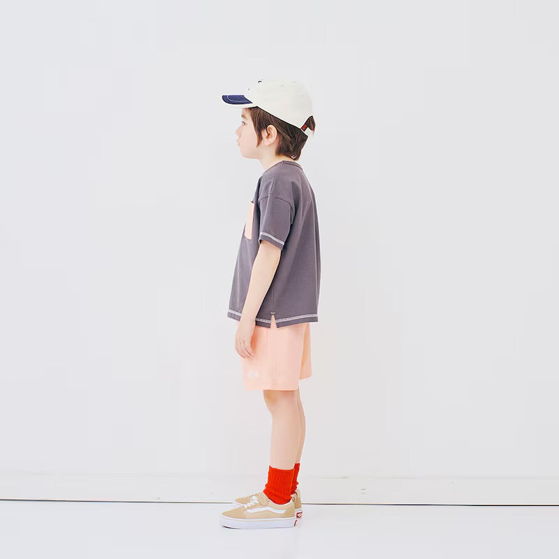 防水 配色縫線胸袋T恤 90/100/110/120/130cm 女童款/男童款